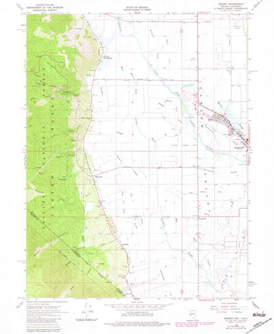 United States Geological Survey Minden, NV-CA (1968, 24000-Scale) digital map