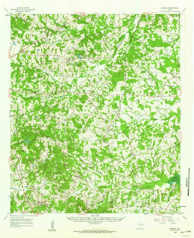 United States Geological Survey Minden, TX (1960, 62500-Scale) digital map