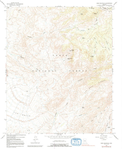 United States Geological Survey Mine Mountain, AZ (1963, 24000-Scale) digital map