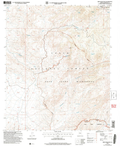 United States Geological Survey Mine Mountain, AZ (2004, 24000-Scale) digital map