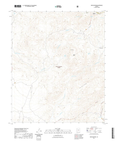 United States Geological Survey Mine Mountain, AZ (2021, 24000-Scale) digital map