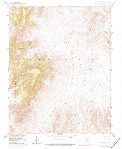 United States Geological Survey Mine Mountain, NV (1961, 24000-Scale) digital map