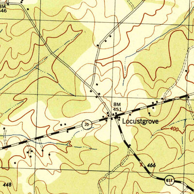 United States Geological Survey Mine Run, VA (1944, 31680-Scale) digital map