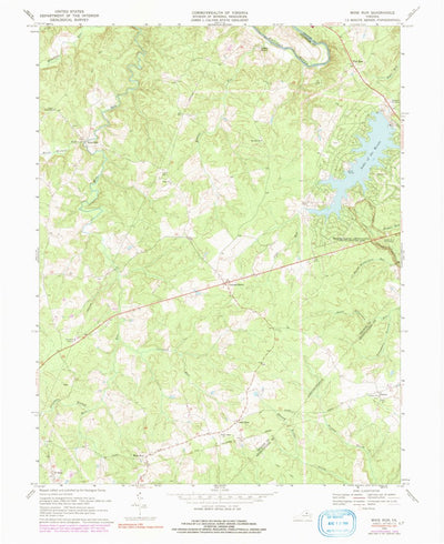 United States Geological Survey Mine Run, VA (1969, 24000-Scale) digital map