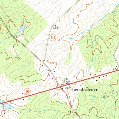 United States Geological Survey Mine Run, VA (1969, 24000-Scale) digital map