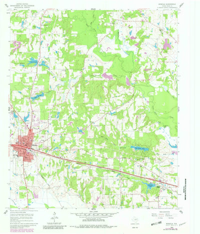 United States Geological Survey Mineola, TX (1960, 24000-Scale) digital map