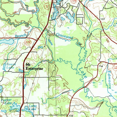 United States Geological Survey Mineola, TX (1991, 100000-Scale) digital map