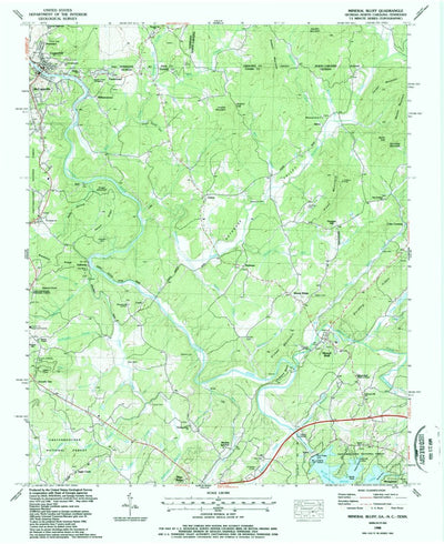 United States Geological Survey Mineral Bluff, GA-NC-TN (1988, 24000-Scale) digital map