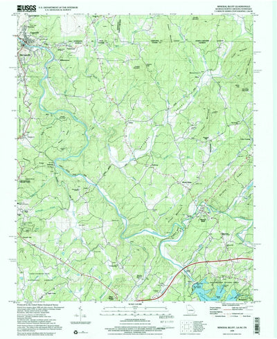 United States Geological Survey Mineral Bluff, GA-NC-TN (1999, 24000-Scale) digital map