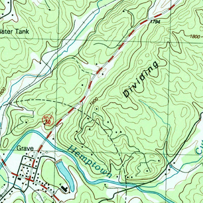 United States Geological Survey Mineral Bluff, GA-NC-TN (1999, 24000-Scale) digital map