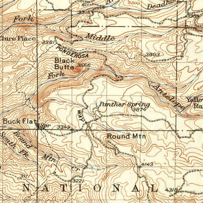 United States Geological Survey Mineral, CA (1941, 125000-Scale) digital map