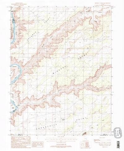 United States Geological Survey Mineral Canyon, UT (1988, 24000-Scale) digital map