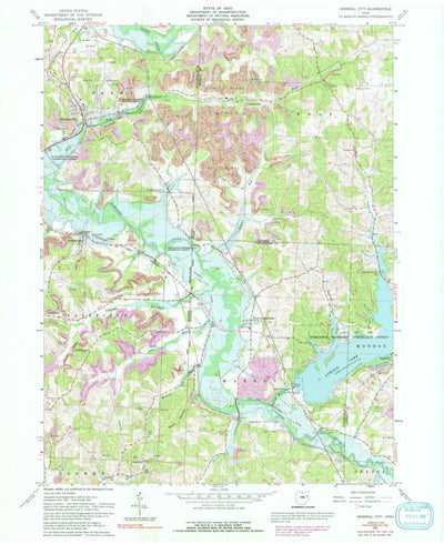 United States Geological Survey Mineral City, OH (1961, 24000-Scale) digital map