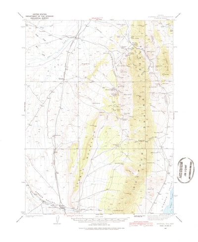 United States Geological Survey Mineral Hill, NV (1937, 62500-Scale) digital map