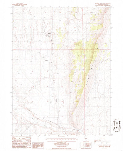 United States Geological Survey Mineral Hill SW, NV (1986, 24000-Scale) digital map