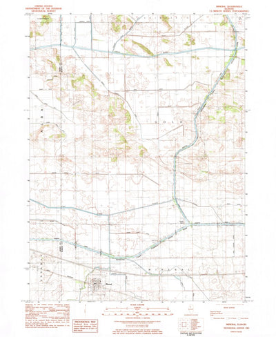 United States Geological Survey Mineral, IL (1983, 24000-Scale) digital map