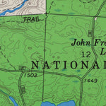 United States Geological Survey Mineral Lake, WI (1967, 24000-Scale) digital map