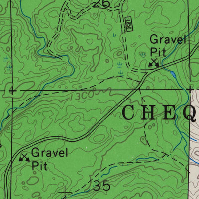 United States Geological Survey Mineral Lake, WI (1967, 24000-Scale) digital map
