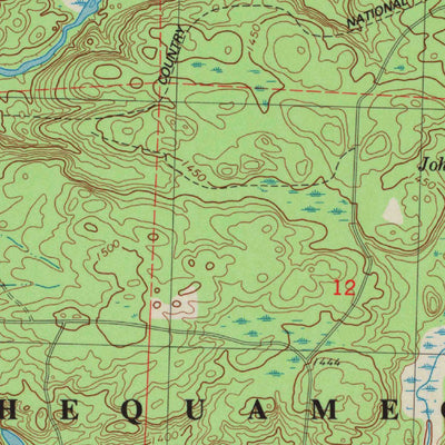 United States Geological Survey Mineral Lake, WI (1984, 24000-Scale) digital map