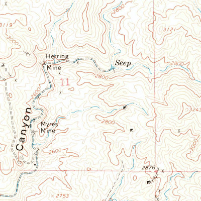 United States Geological Survey Mineral Mountain, AZ (1964, 24000-Scale) digital map