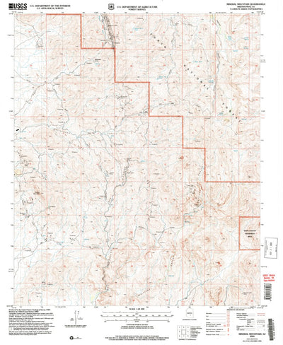 United States Geological Survey Mineral Mountain, AZ (2004, 24000-Scale) digital map