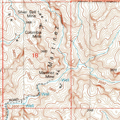 United States Geological Survey Mineral Mountain, AZ (2004, 24000-Scale) digital map