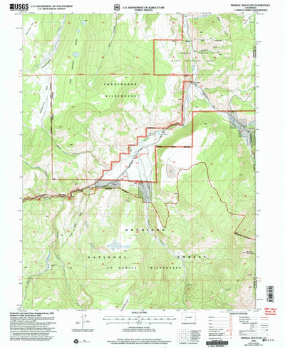 United States Geological Survey Mineral Mountain, CO (2001, 24000-Scale) digital map