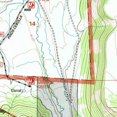 United States Geological Survey Mineral Mountain, CO (2001, 24000-Scale) digital map