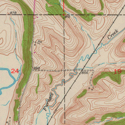 United States Geological Survey Mineral Point, WI (1952, 24000-Scale) digital map