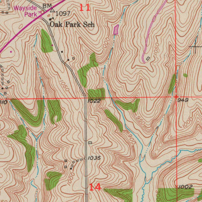 United States Geological Survey Mineral Point, WI (1952, 24000-Scale) digital map