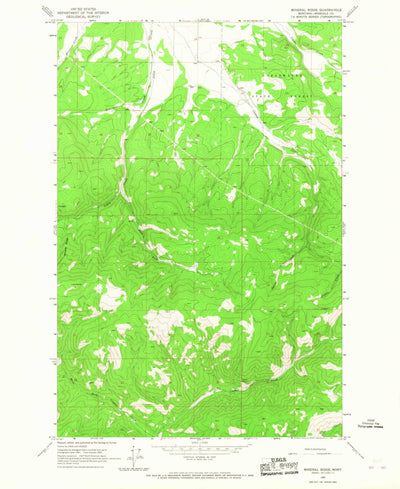 United States Geological Survey Mineral Ridge, MT (1965, 24000-Scale) digital map