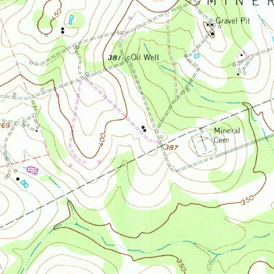 United States Geological Survey Mineral, TX (1963, 24000-Scale) digital map