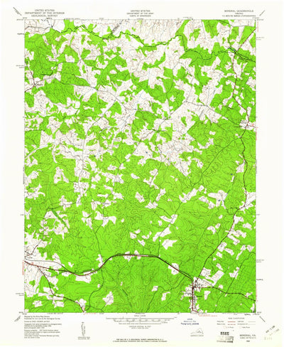 United States Geological Survey Mineral, VA (1942, 24000-Scale) digital map