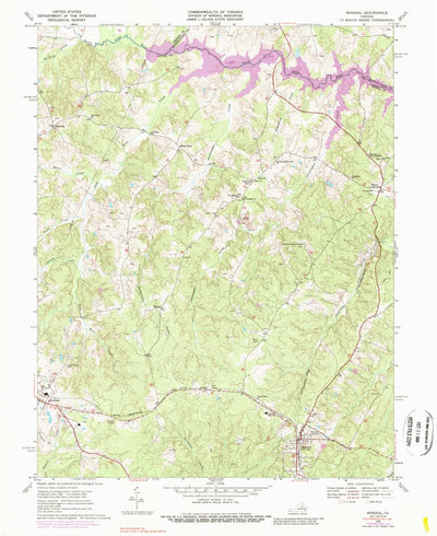 United States Geological Survey Mineral, VA (1969, 24000-Scale) digital map