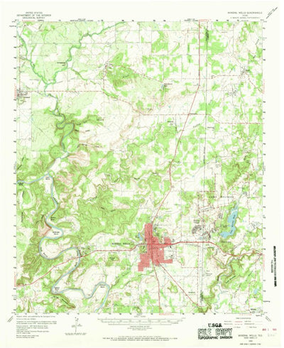 United States Geological Survey Mineral Wells, TX (1959, 62500-Scale) digital map