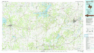 United States Geological Survey Mineral Wells, TX (1985, 100000-Scale) digital map