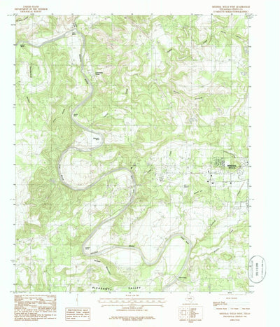 United States Geological Survey Mineral Wells West, TX (1984, 24000-Scale) digital map