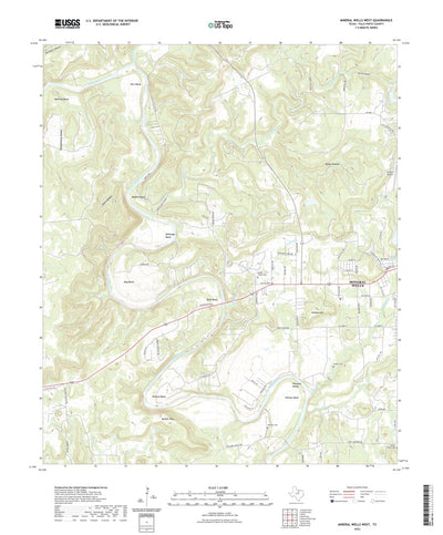 United States Geological Survey Mineral Wells West, TX (2022, 24000-Scale) digital map