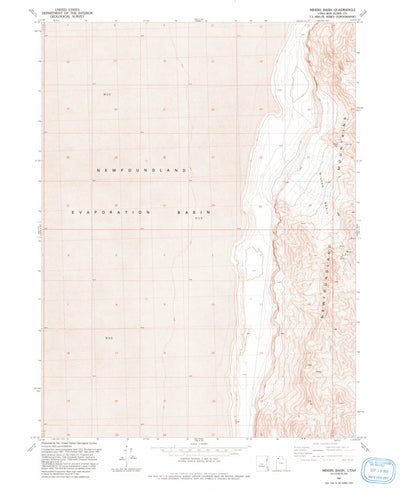United States Geological Survey Miners Basin, UT (1991, 24000-Scale) digital map