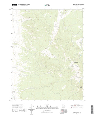 United States Geological Survey Miners Cabin Wash, UT (2020, 24000-Scale) digital map