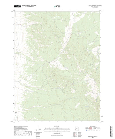 United States Geological Survey Miners Cabin Wash, UT (2023, 24000-Scale) digital map