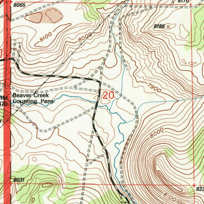 United States Geological Survey Miners Delight, WY (1991, 24000-Scale) digital map