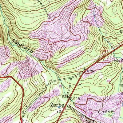 United States Geological Survey Minersville, PA (1955, 24000-Scale) digital map