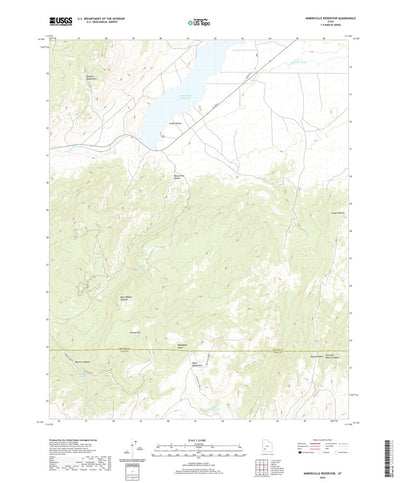 United States Geological Survey Minersville Reservoir, UT (2020, 24000-Scale) digital map