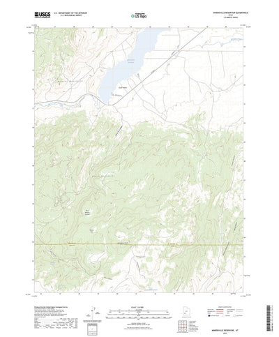United States Geological Survey Minersville Reservoir, UT (2023, 24000-Scale) digital map