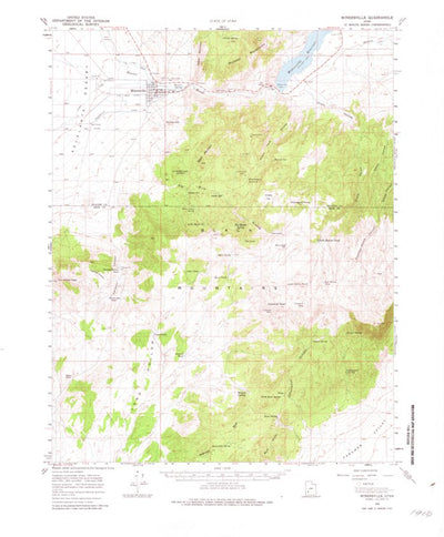 United States Geological Survey Minersville, UT (1958, 62500-Scale) digital map