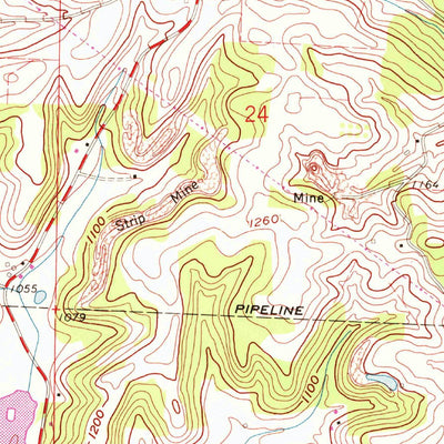United States Geological Survey Minerva, OH (1960, 24000-Scale) digital map