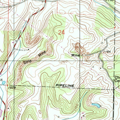 United States Geological Survey Minerva, OH (1994, 24000-Scale) digital map