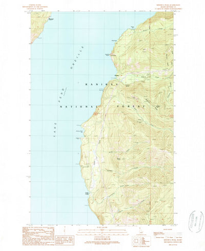 United States Geological Survey Minerva Peak, ID (1989, 24000-Scale) digital map