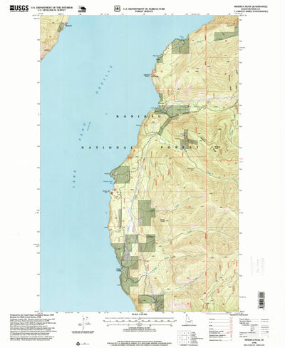United States Geological Survey Minerva Peak, ID (1996, 24000-Scale) digital map